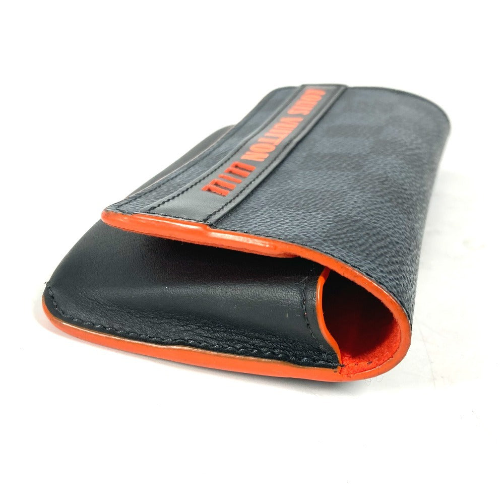 LOUIS VUITTON Pouch GI0380 Damier Cobalt Canvas Navy Damier Cobalt Etui Lunet Woody unisex(Unisex) Used Authentic