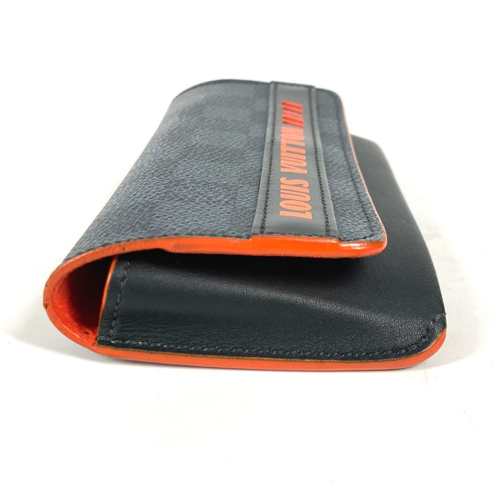 LOUIS VUITTON Pouch GI0380 Damier Cobalt Canvas Navy Damier Cobalt Etui Lunet Woody unisex(Unisex) Used Authentic