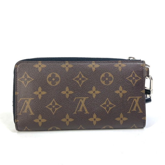 LOUIS VUITTON Long Wallet Purse M69407 Monogram canvas Brown Monogram macacer Zippy Dragonne mens Used Authentic
