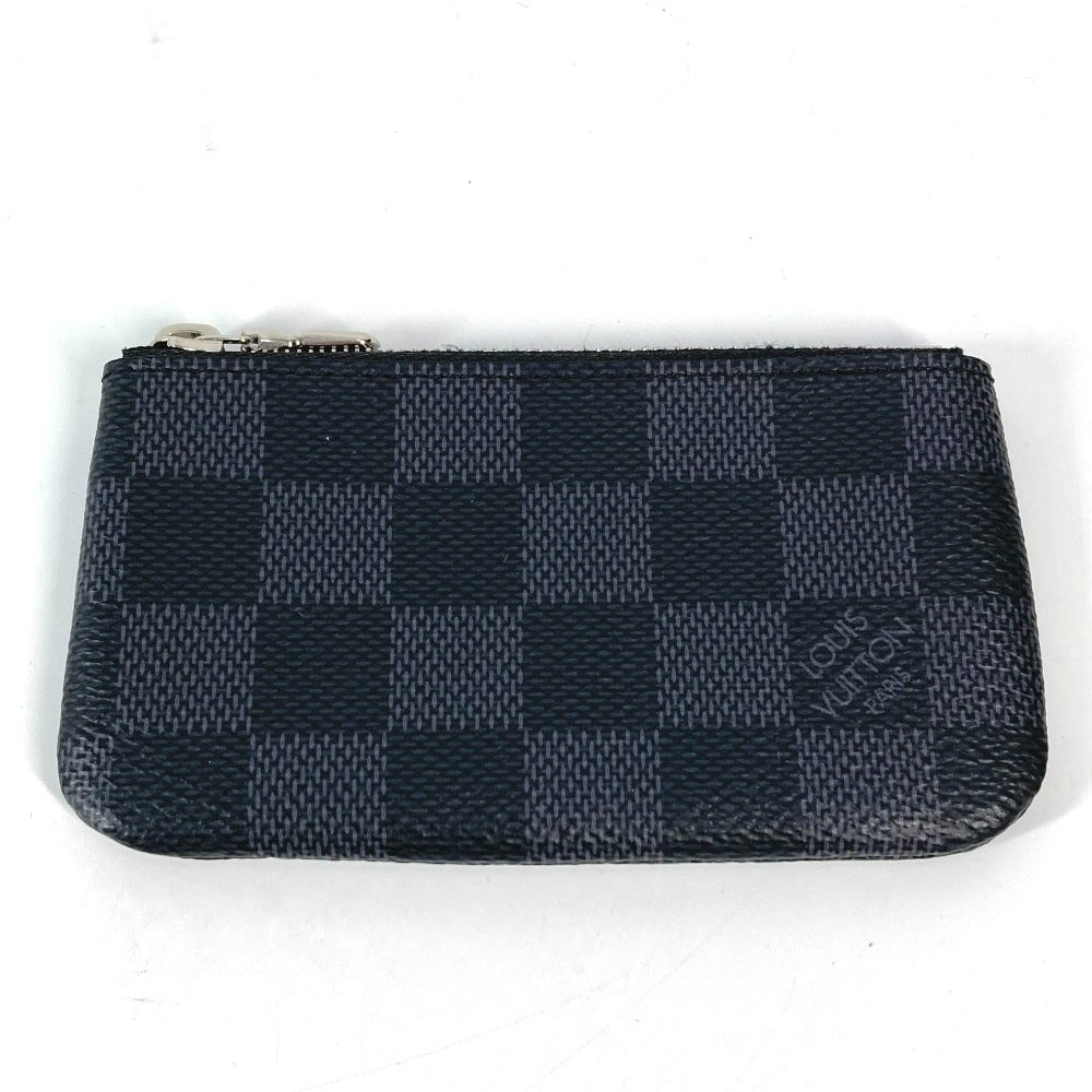 LOUIS VUITTON Coin case N60155 Damier Grafitto Canvas black Damier Grafitte Card Key case Key holder Pochette Cle mens(Unisex) Used Authentic