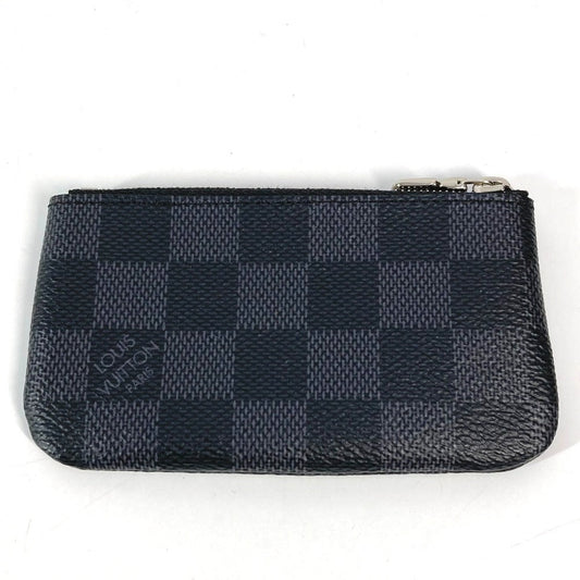 LOUIS VUITTON Coin case N60155 Damier Grafitto Canvas black Damier Grafitte Card Key case Key holder Pochette Cle mens(Unisex) Used Authentic