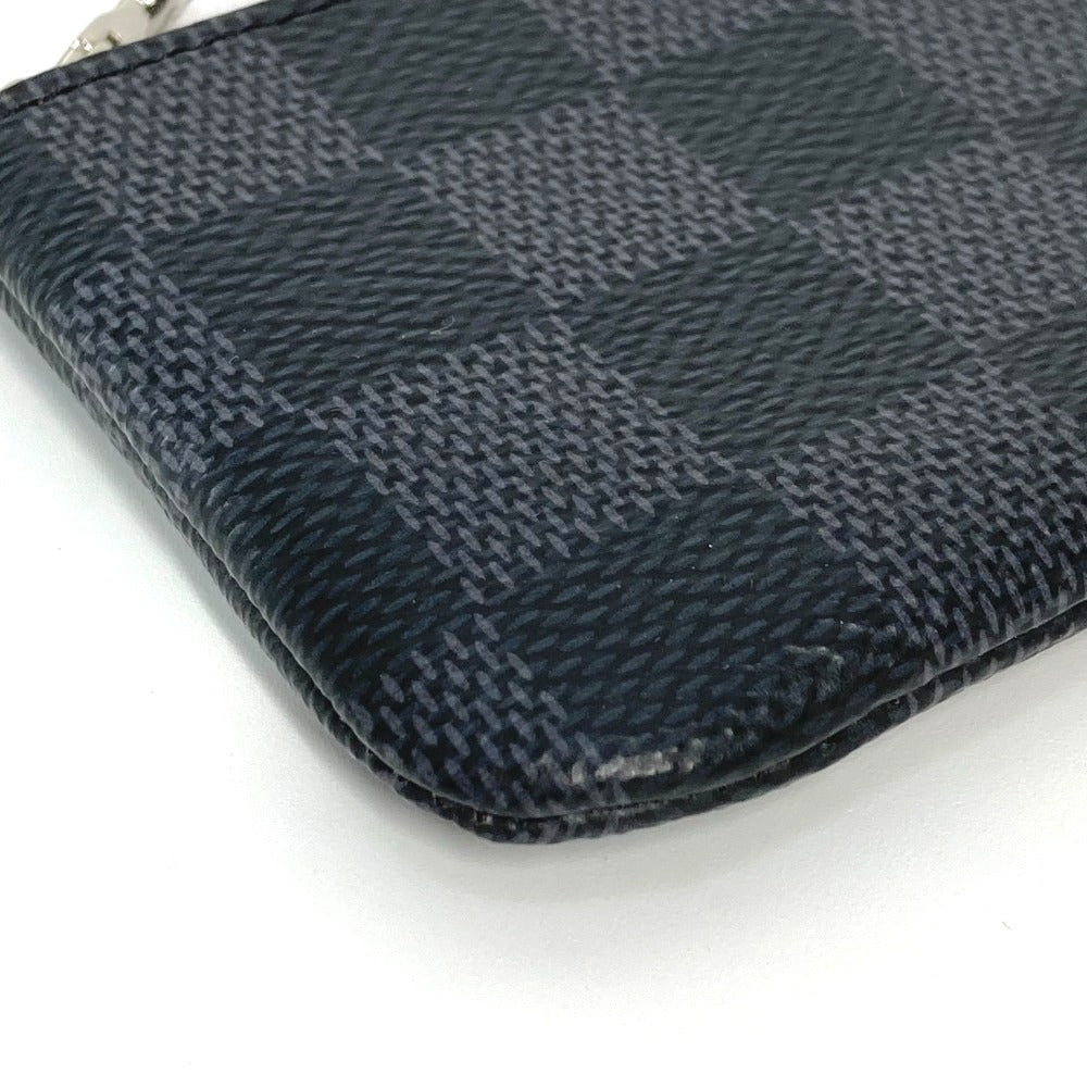 LOUIS VUITTON Coin case N60155 Damier Grafitto Canvas black Damier Grafitte Card Key case Key holder Pochette Cle mens(Unisex) Used Authentic