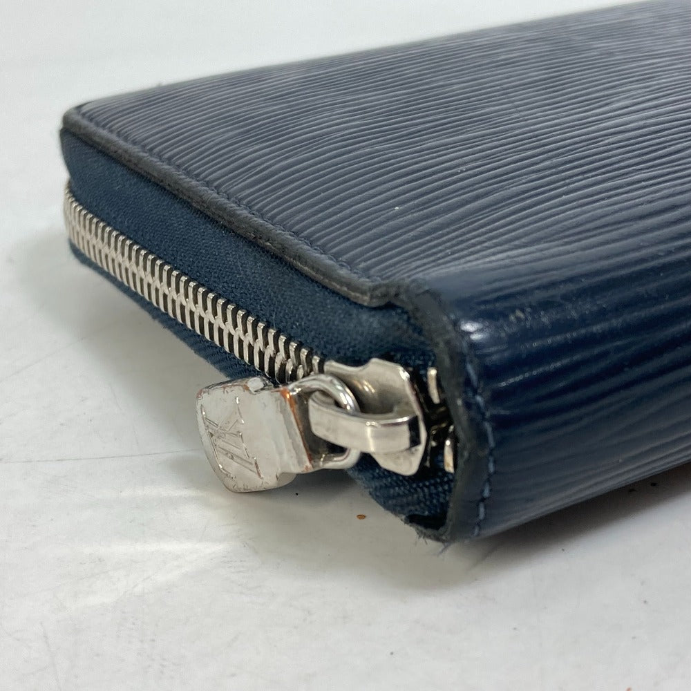 LOUIS VUITTON Long Wallet Purse M62644 Epi Leather Navy travel case long wallet Zippy Organizer NM mens Used Authentic