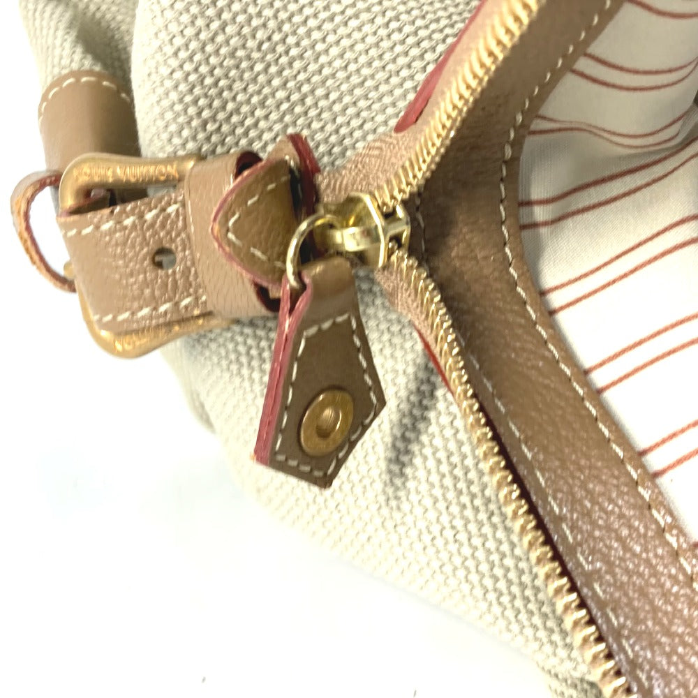 LOUIS VUITTON Handbag M48827 Canvas / Leather beige Antigua Sac de Nuit PM Women Used Authentic