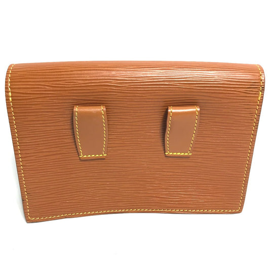 LOUIS VUITTON Pouch M52603 Epi Leather Brown Epi Santure Tilsit Women Secondhand Authentic