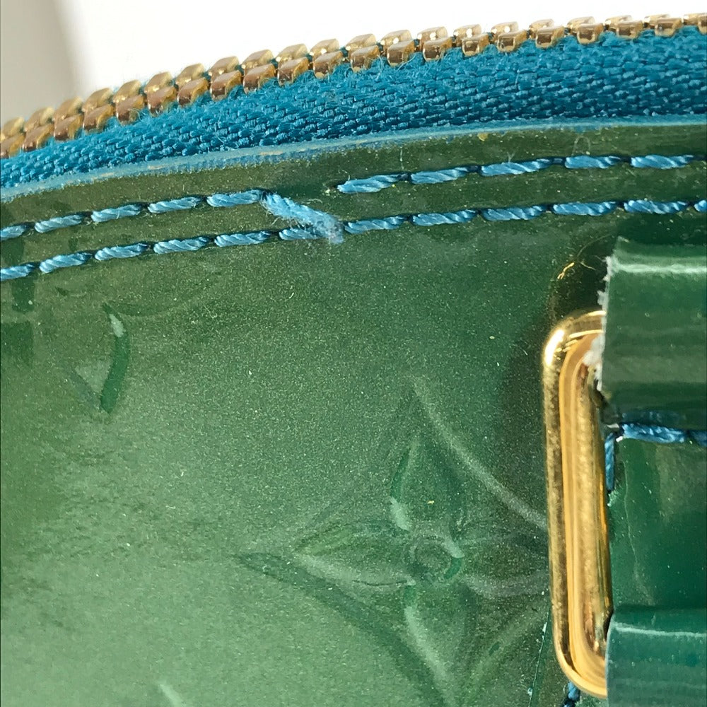 LOUIS VUITTON Handbag M93628 Monogram Vernis green Monogram Vernis Alma GM Women Used Authentic