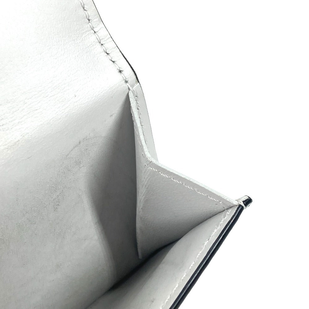 LOUIS VUITTON Trifold wallet M30899 Taiga Leather, Monogram Canvas white Taigalama Discovery Compact Wallet unisex(Unisex) Used Authentic