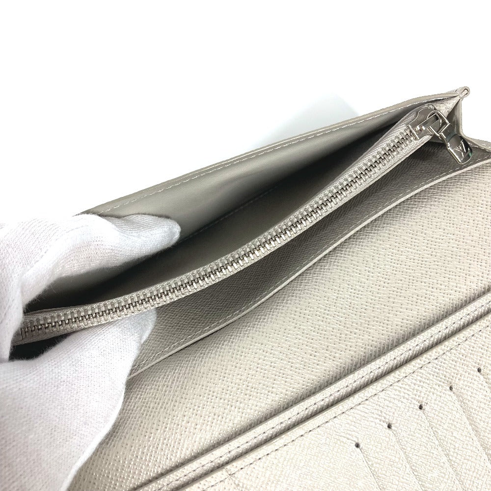 LOUIS VUITTON Long Wallet Purse M30557 Taiga Leather beige Taiga Portefeuille Blaza mens Used Authentic