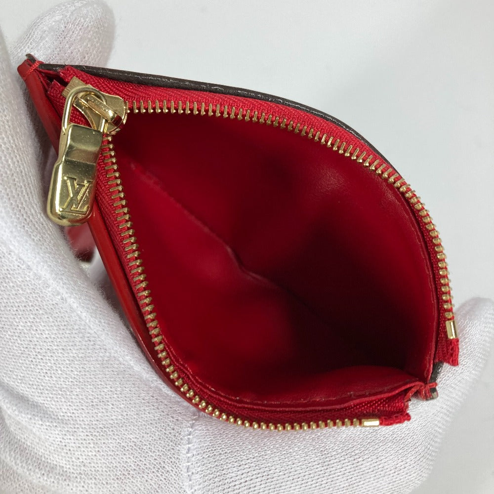 LOUIS VUITTON Trifold wallet M62317 Monogram Vernis Red Monogram Vernis Portefeuille Victorine Women Used Authentic