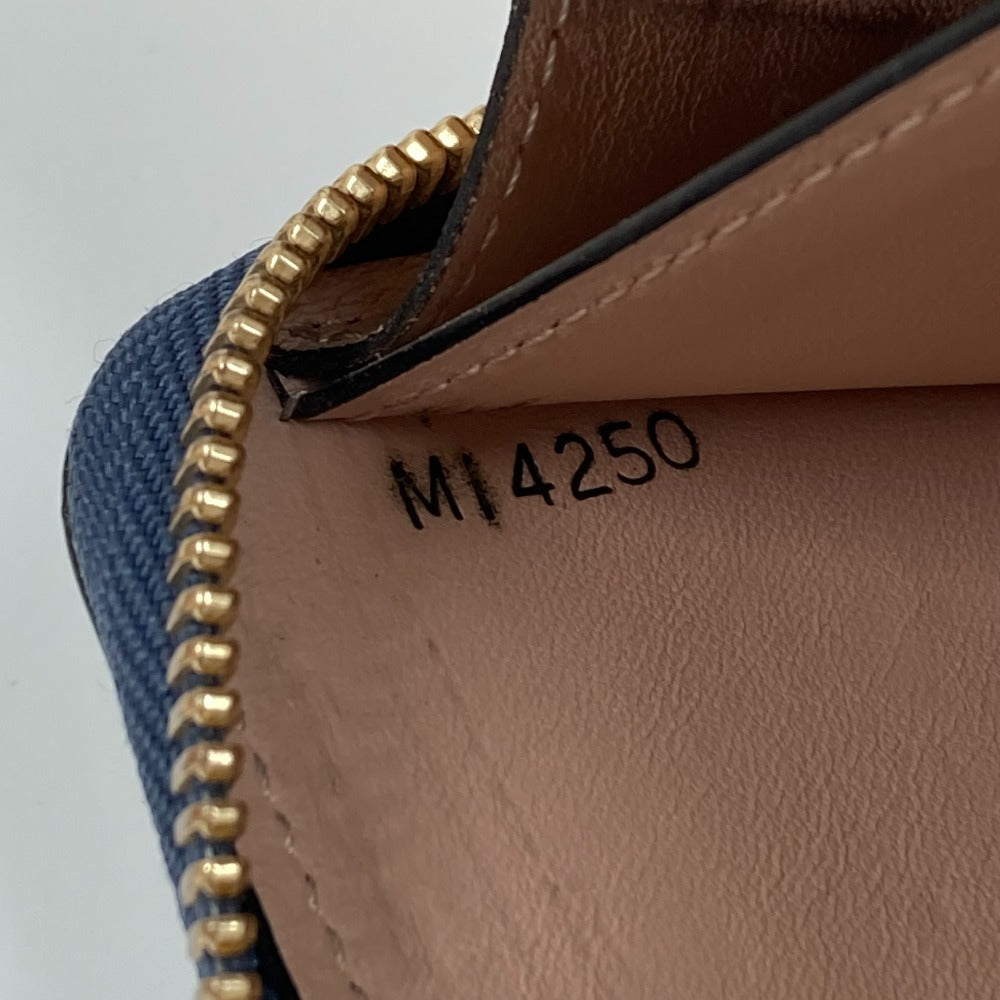 LOUIS VUITTON Long Wallet Purse M68582 Taurillon Clemence Leather Navy Long wallet Portefeuille comet Women Secondhand Authentic