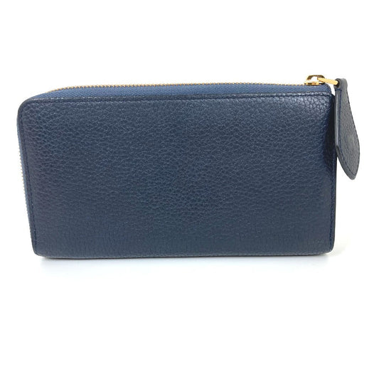 LOUIS VUITTON Long Wallet Purse M68582 Taurillon Clemence Leather Navy Long wallet Portefeuille comet Women Secondhand Authentic