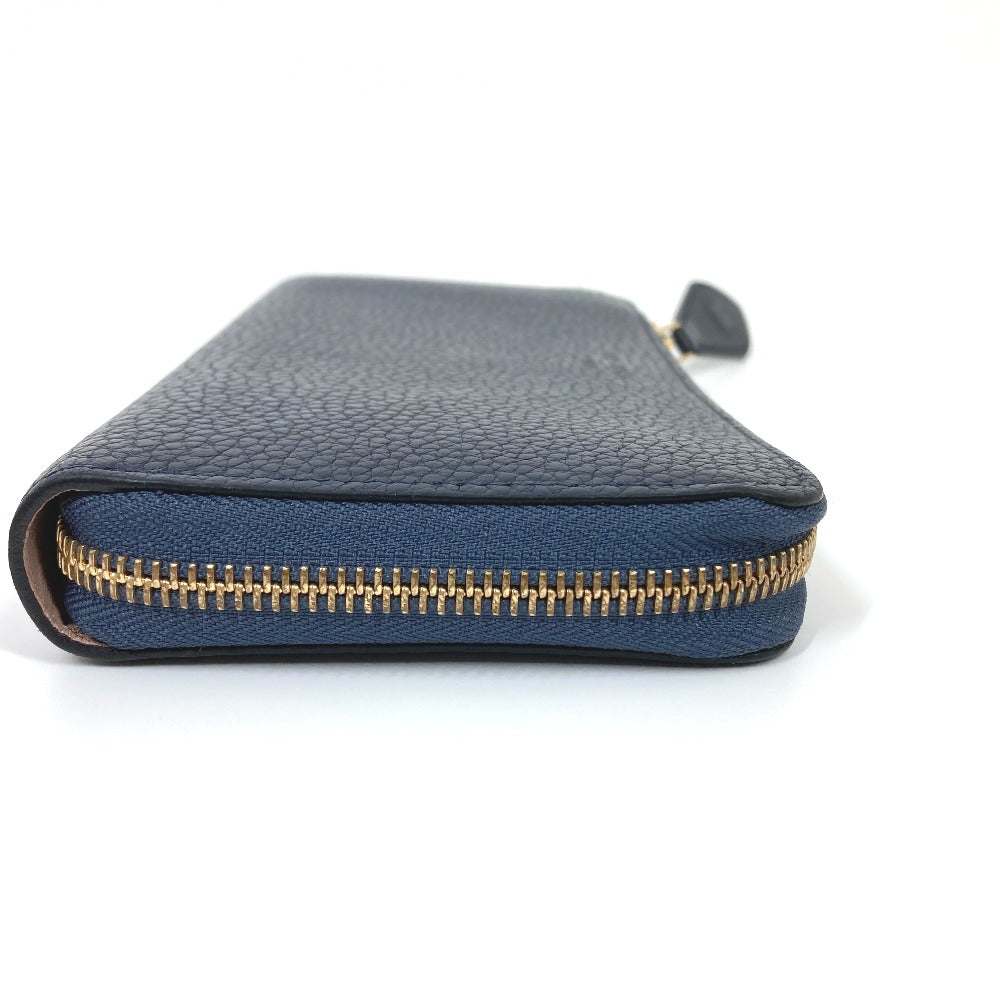 LOUIS VUITTON Long Wallet Purse M68582 Taurillon Clemence Leather Navy Long wallet Portefeuille comet Women Secondhand Authentic