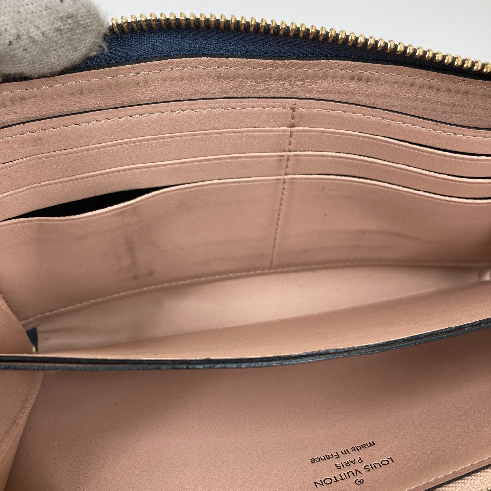 LOUIS VUITTON Long Wallet Purse M68582 Taurillon Clemence Leather Navy Long wallet Portefeuille comet Women Secondhand Authentic