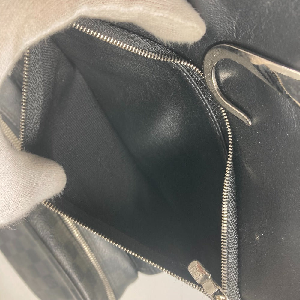 LOUIS VUITTON Pouch N41419 Damier Grafitto Canvas black Damier Grafitte Truth Suspendable mens Used Authentic