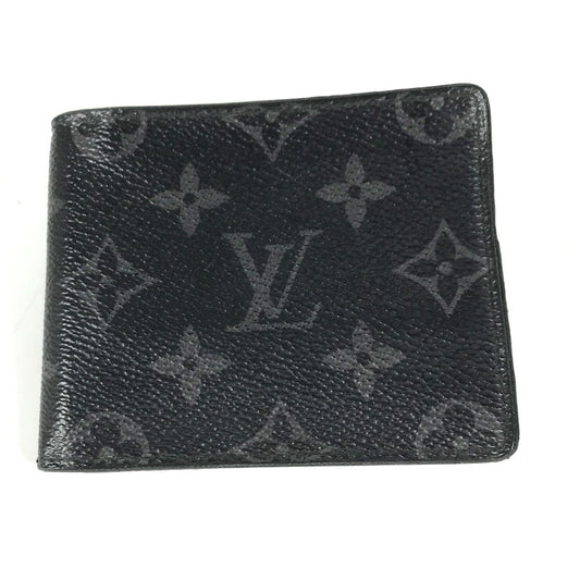LOUIS VUITTON Folded wallet M62480 Monogram Eclipse Canvas black Monogram Eclipse Portefeuille wallet mens Secondhand Authentic