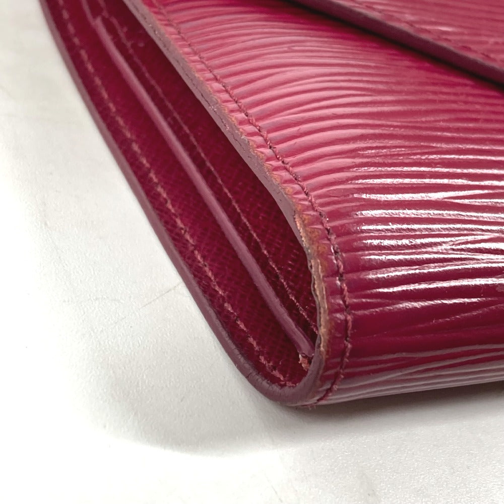LOUIS VUITTON Trifold wallet M62171 Epi Leather purple Epi Portefeuille Victorine
