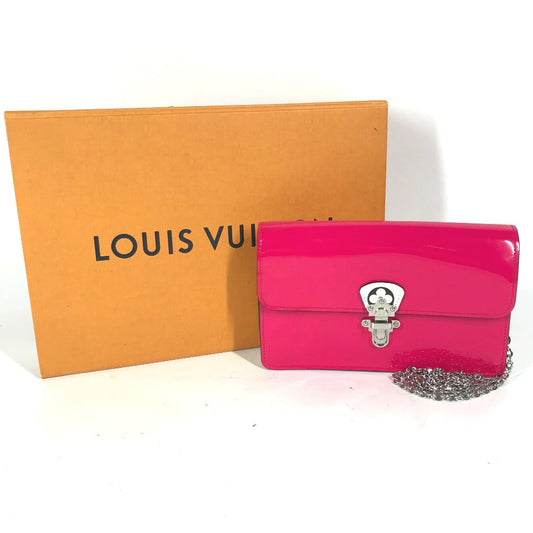 LOUIS VUITTON Shoulder Bag M67793 Patent leather pink Vernis Portefeuille Cherry Wood BB