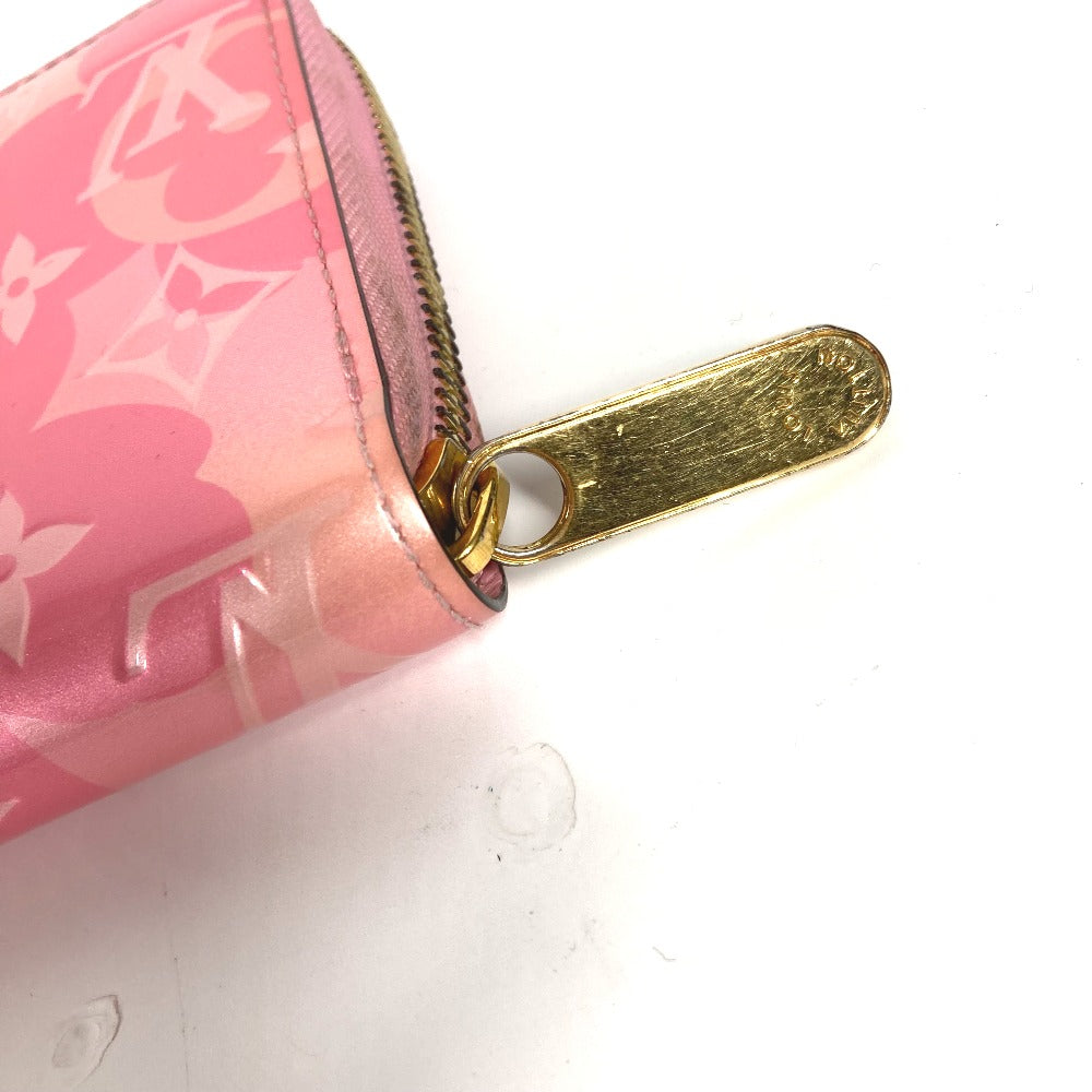 LOUIS VUITTON Long Wallet Purse M80309 Monogram Vernis pink Monogram Vernis Zippy wallet Women Used Authentic