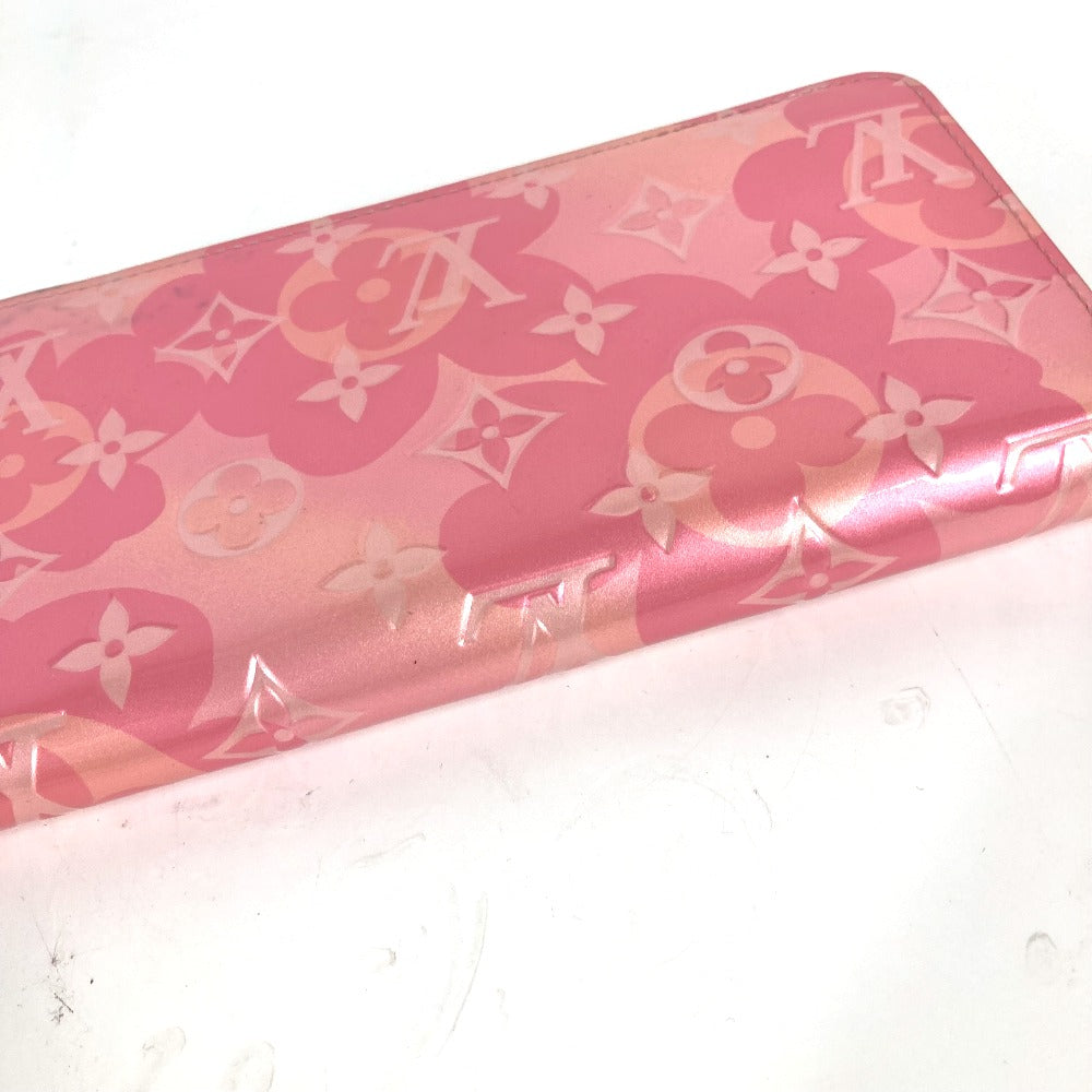 LOUIS VUITTON Long Wallet Purse M80309 Monogram Vernis pink Monogram Vernis Zippy wallet Women Used Authentic