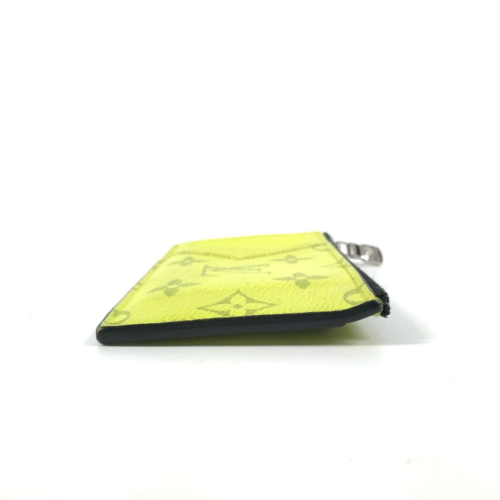 LOUIS VUITTON Coin case M30950 Taiga Leather, Monogram Canvas yellow Taigalama Coin card holder Women(Unisex) Used Authentic