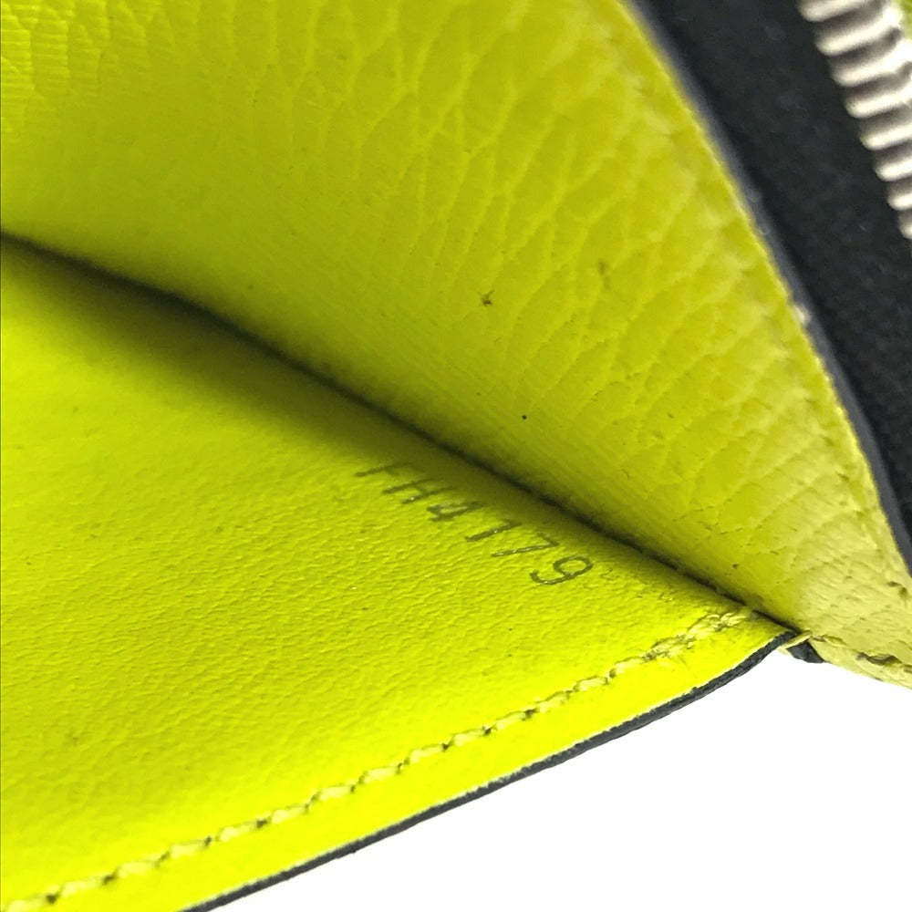 LOUIS VUITTON Coin case M30950 Taiga Leather, Monogram Canvas yellow Taigalama Coin card holder Women(Unisex) Used Authentic