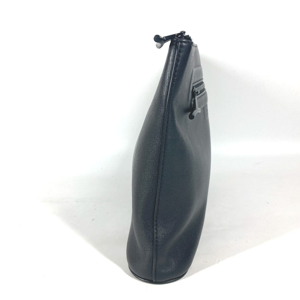 LOUIS VUITTON Clutch bag M63268 leather black Dark annity pochette cosmos mens Used Authentic