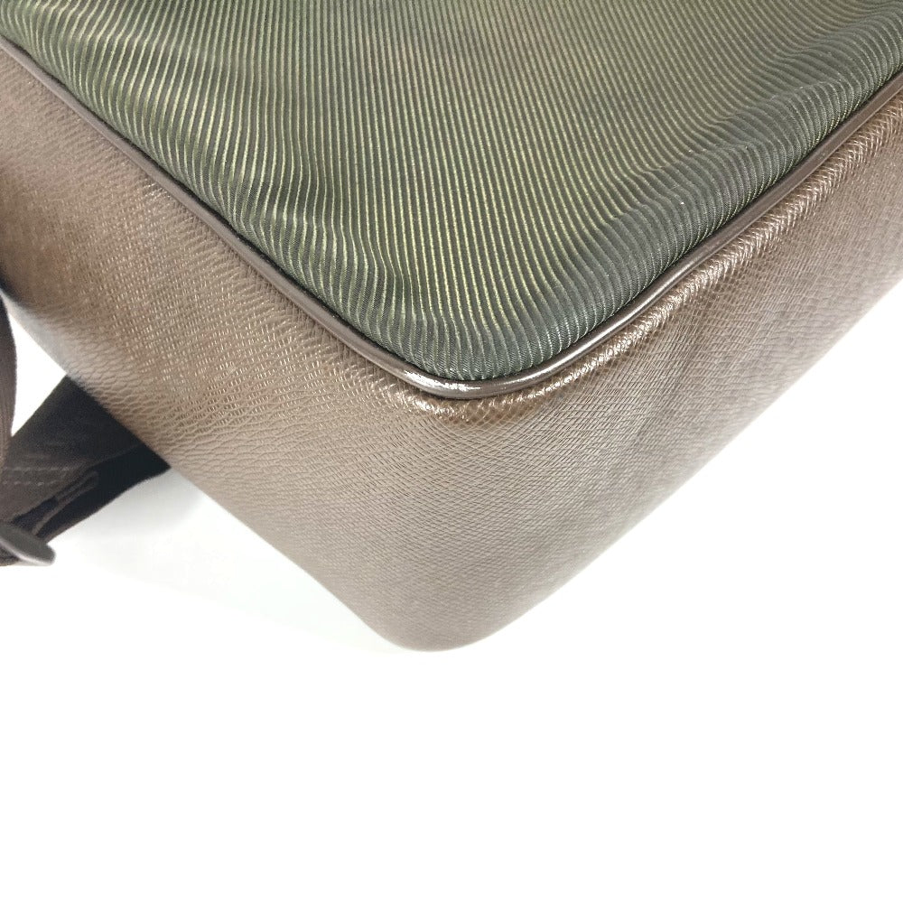 LOUIS VUITTON Shoulder Bag M30868 Taiga Leather, Nylon Brown Taiga Thai meal mens Used Authentic