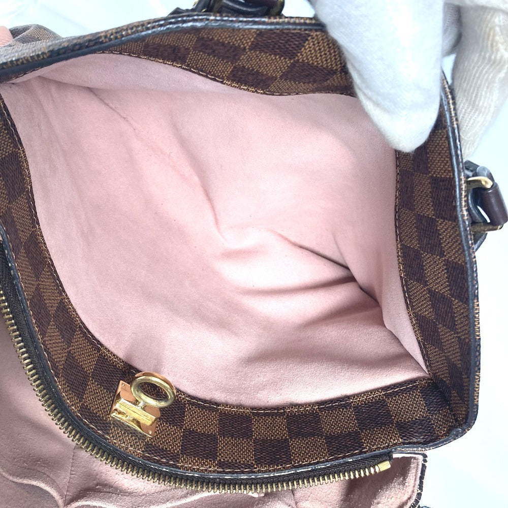 LOUIS VUITTON Tote Bag N41488 Damier canvas Brown Damier Normandy Women Used Authentic