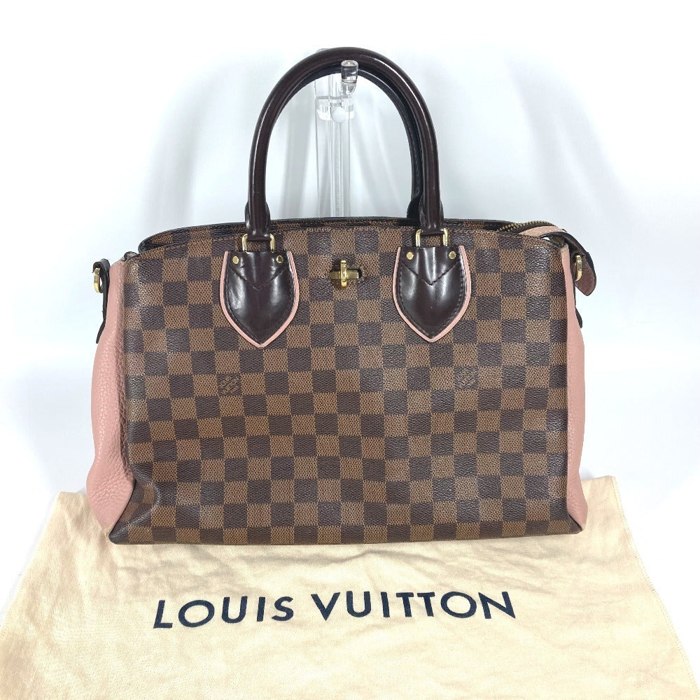 LOUIS VUITTON Tote Bag N41488 Damier canvas Brown Damier Normandy Women Used Authentic