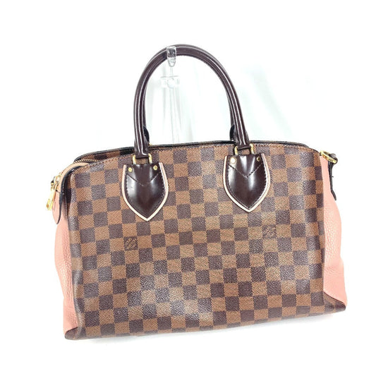 LOUIS VUITTON Tote Bag N41488 Damier canvas Brown Damier Normandy Women Used Authentic
