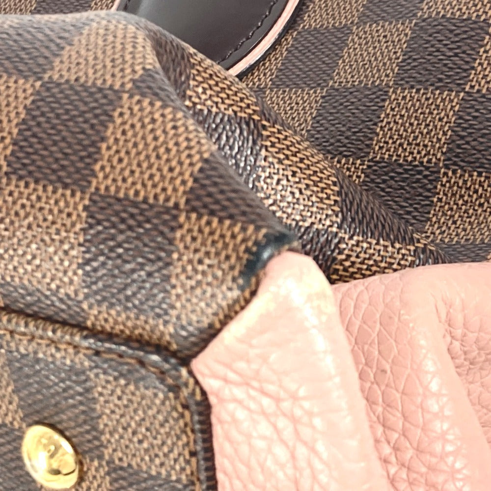 LOUIS VUITTON Tote Bag N41488 Damier canvas Brown Damier Normandy Women Used Authentic