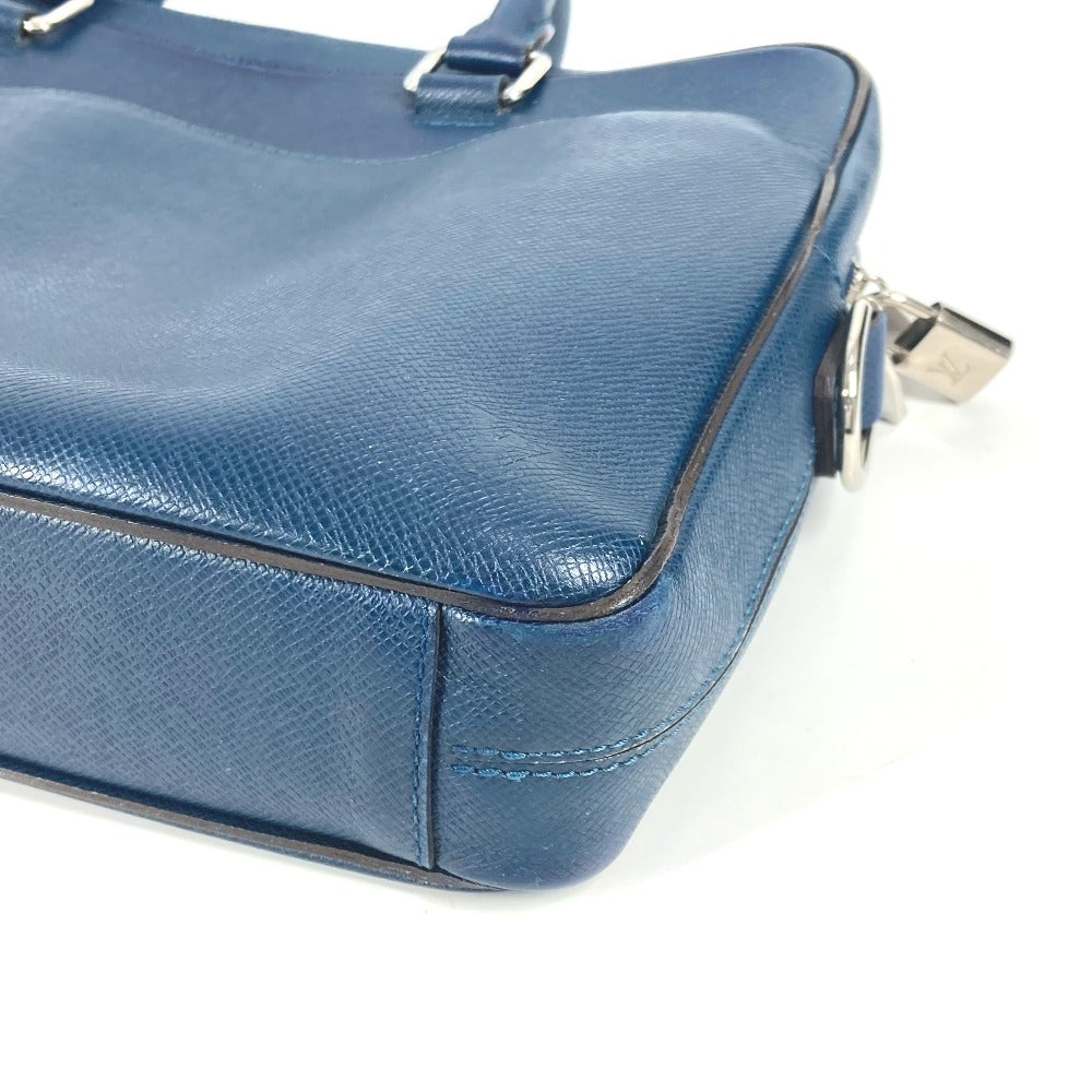 LOUIS VUITTON Business bag M32716 Taiga Leather Navy Taiga PDB Portodocument Business PM mens Used Authentic
