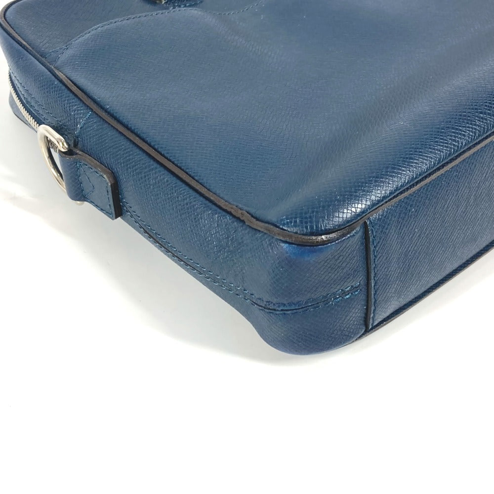 LOUIS VUITTON Business bag M32716 Taiga Leather Navy Taiga PDB Portodocument Business PM mens Used Authentic