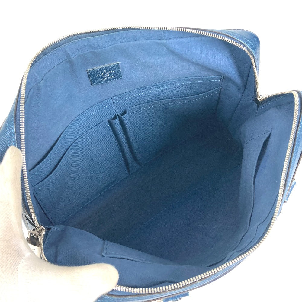 LOUIS VUITTON Business bag M32716 Taiga Leather Navy Taiga PDB Portodocument Business PM mens Used Authentic