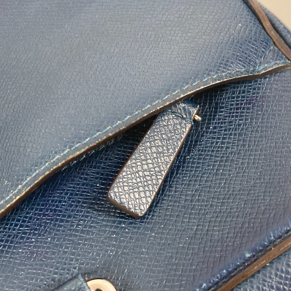 LOUIS VUITTON Business bag M32716 Taiga Leather Navy Taiga PDB Portodocument Business PM mens Used Authentic