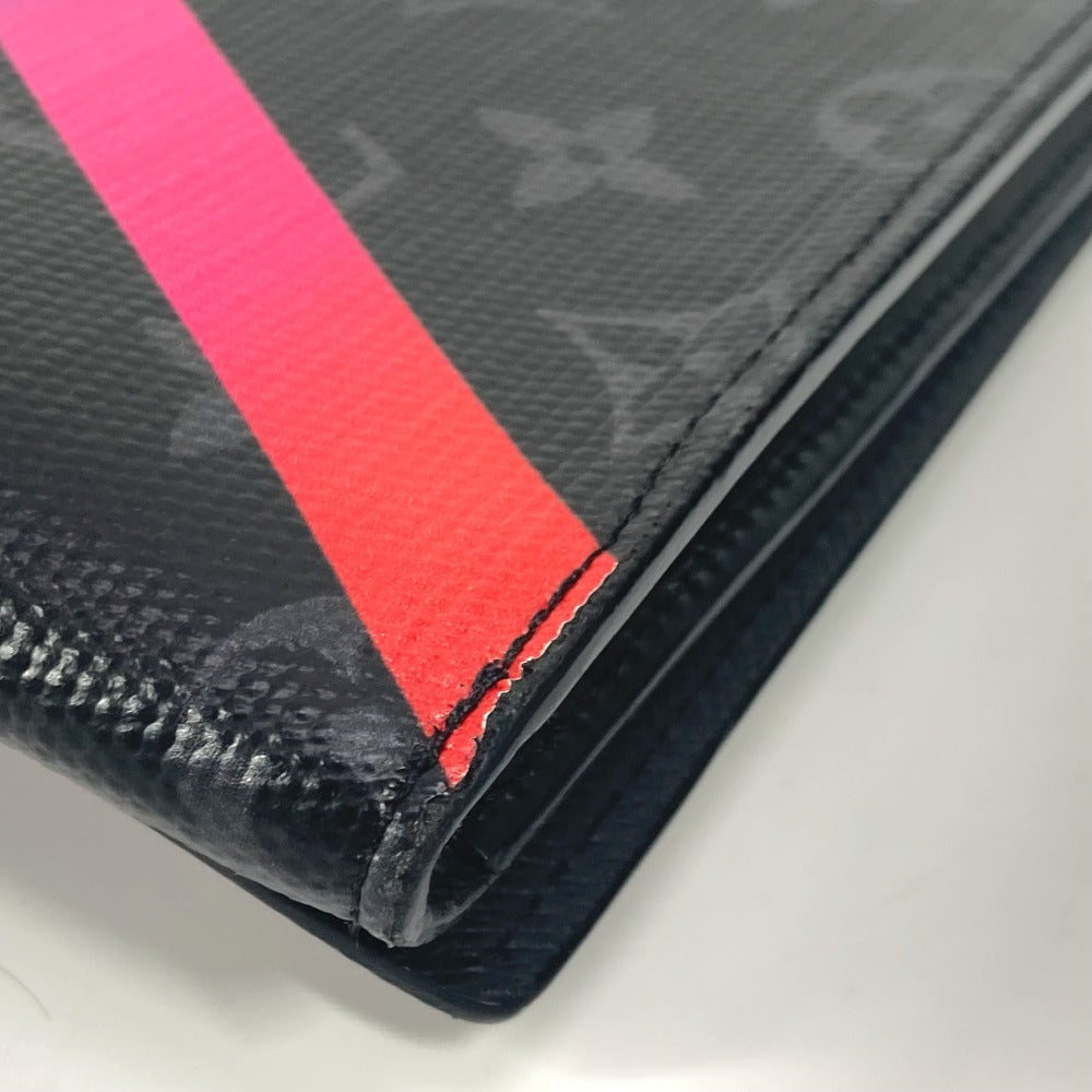 LOUIS VUITTON Clutch bag GI0399 Monogram Eclipse Canvas black Monogram Eclipse Rainbow Portodocument Frank GM unisex(Unisex) Used Authentic