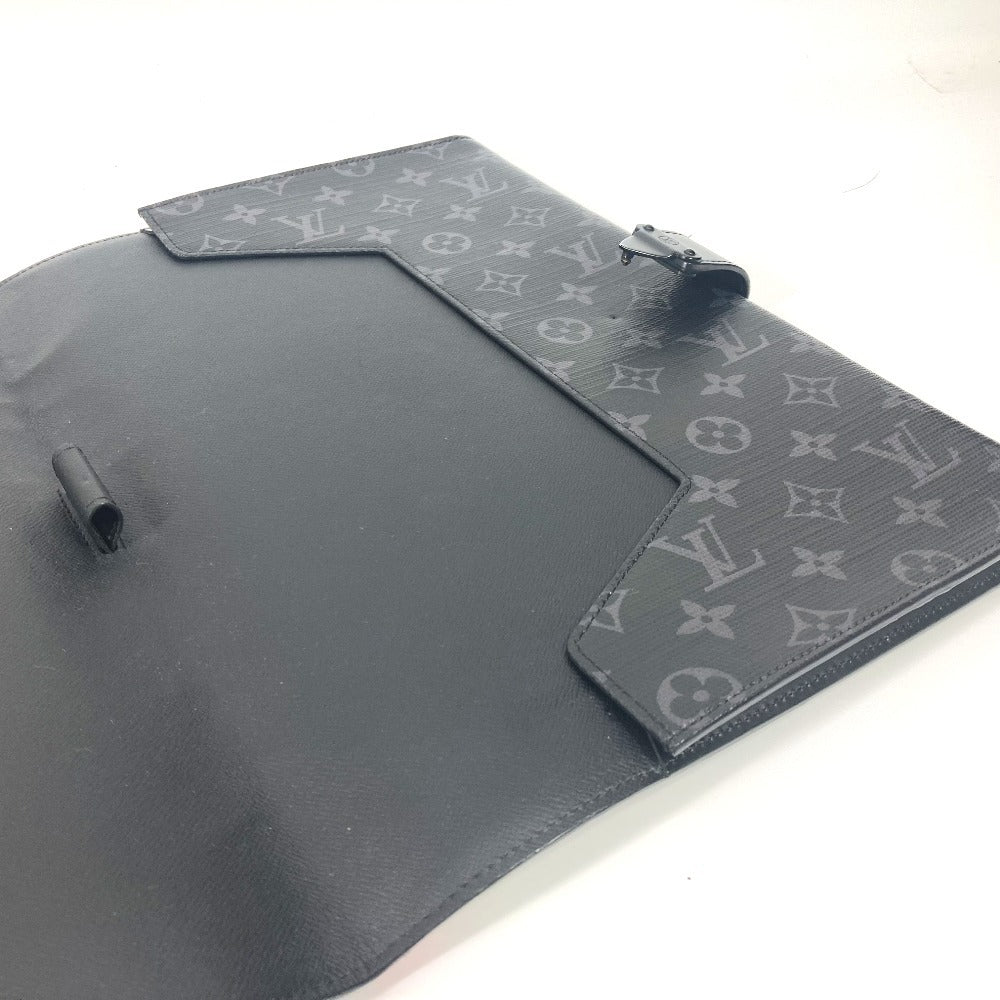 LOUIS VUITTON Clutch bag GI0399 Monogram Eclipse Canvas black Monogram Eclipse Rainbow Portodocument Frank GM unisex(Unisex) Used Authentic