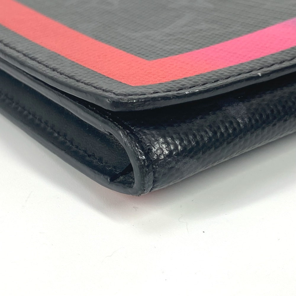 LOUIS VUITTON Clutch bag GI0399 Monogram Eclipse Canvas black Monogram Eclipse Rainbow Portodocument Frank GM unisex(Unisex) Used Authentic