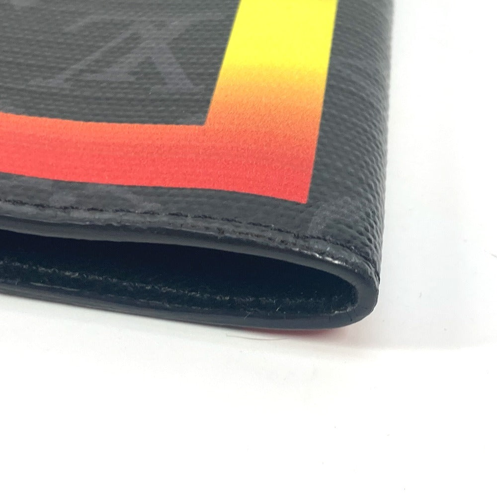 LOUIS VUITTON Clutch bag GI0399 Monogram Eclipse Canvas black Monogram Eclipse Rainbow Portodocument Frank GM unisex(Unisex) Used Authentic