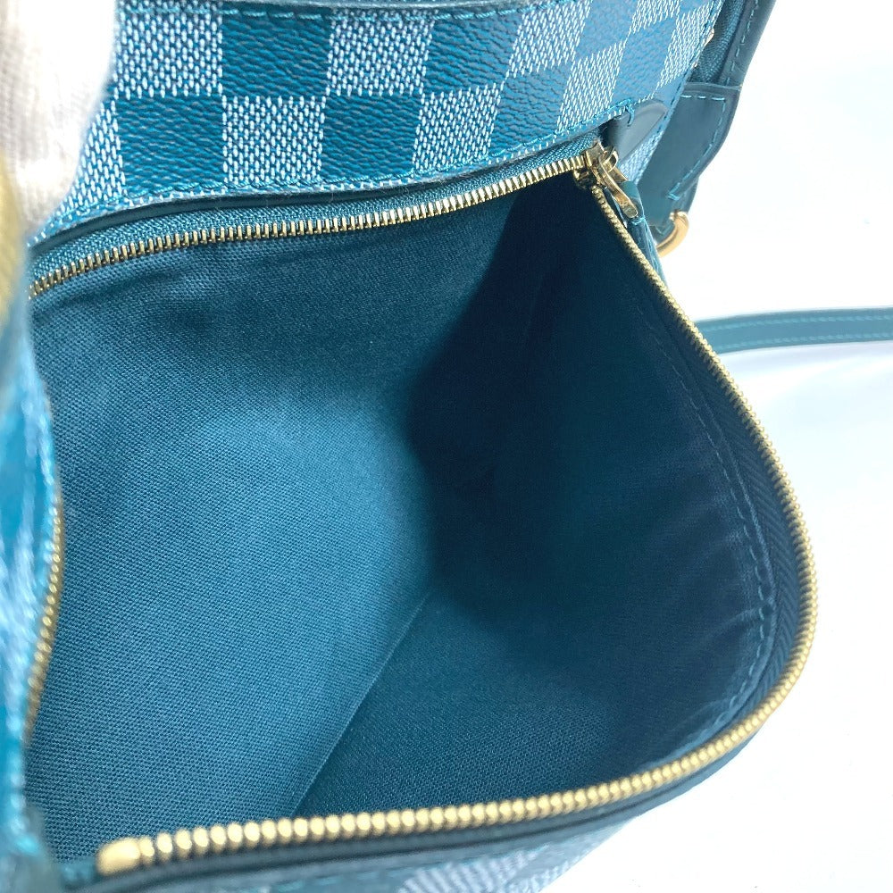 LOUIS VUITTON Shoulder Bag N41310 PVC / Leather green Damier color module unisex(Unisex) Used Authentic