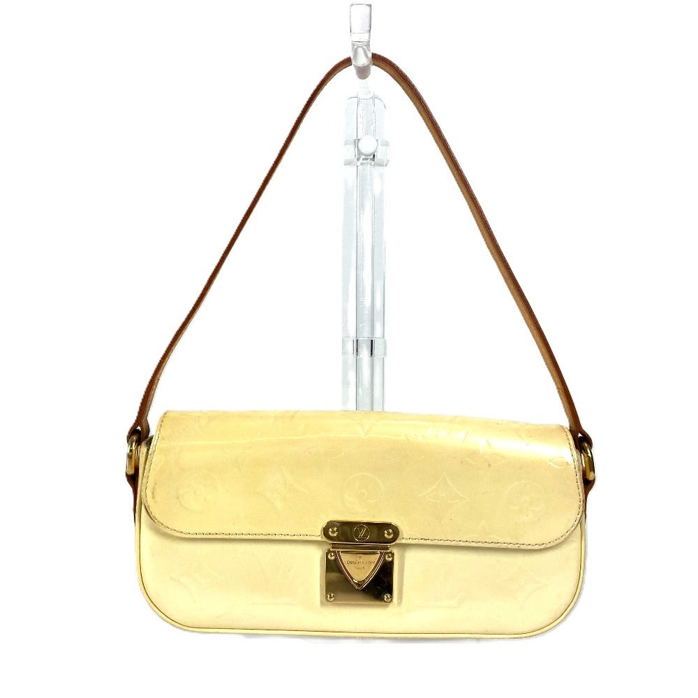LOUIS VUITTON Shoulder Bag M91507 Monogram Vernis white Monogram Vernis Malibu street Women Used Authentic