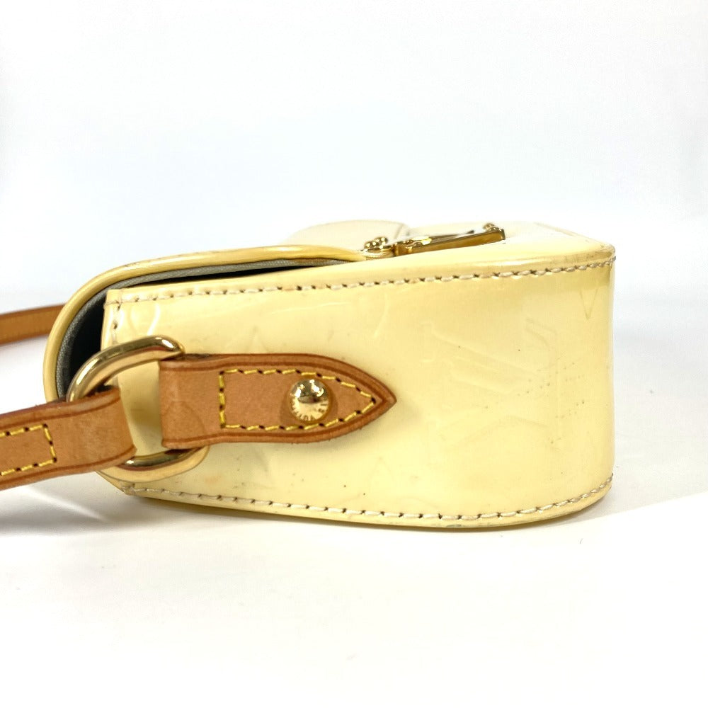 LOUIS VUITTON Shoulder Bag M91507 Monogram Vernis white Monogram Vernis Malibu street Women Used Authentic