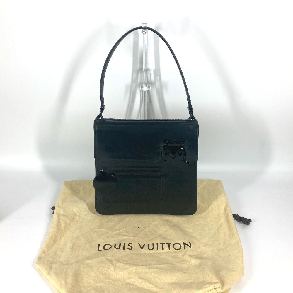 LOUIS VUITTON Handbag M92810 Monogram mat leather black Monogram mat Op Art Squarely Women Used Authentic