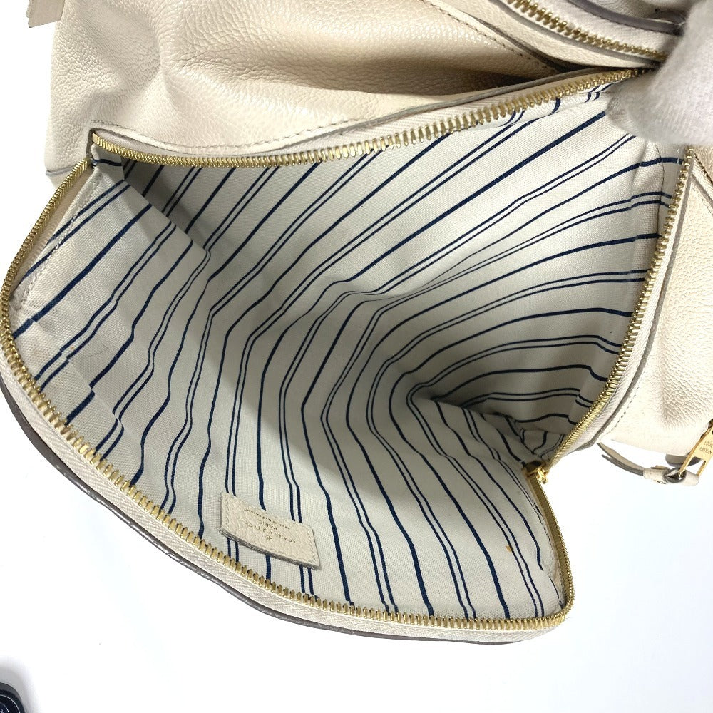 LOUIS VUITTON Handbag M41039 Monogram Ann Platt Leather white Monogram Ann Platt Male MM Women Used Authentic