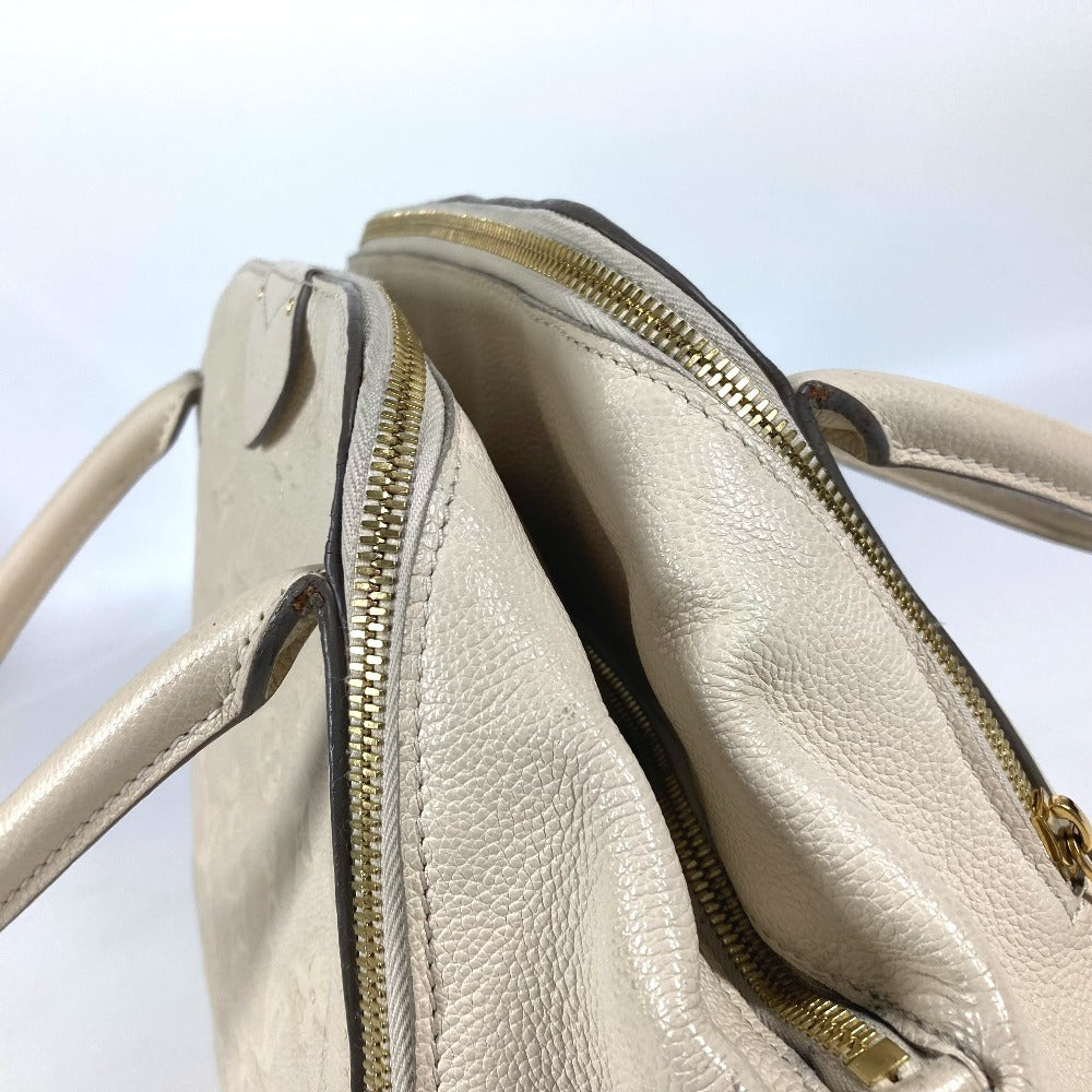 LOUIS VUITTON Handbag M41039 Monogram Ann Platt Leather white Monogram Ann Platt Male MM Women Used Authentic