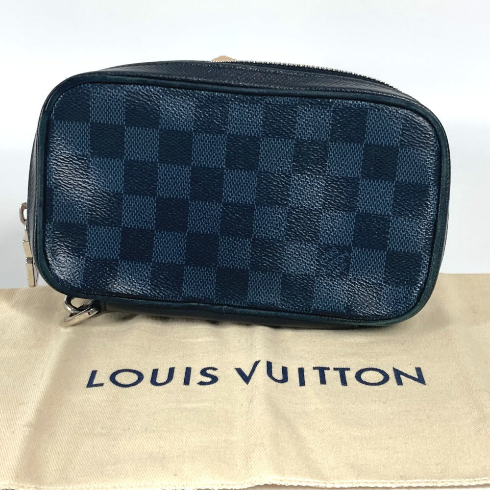 LOUIS VUITTON Clutch bag N63504 Damier Cobalt Canvas Navy Damier Cobalt Portefeuille Zippy Soft unisex(Unisex) Used Authentic