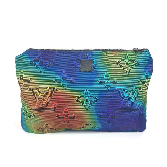 LOUIS VUITTON Clutch bag M68777 Nylon, Leather multicolor reversible 2054 Reversible Pochette unisex(Unisex) Used Authentic