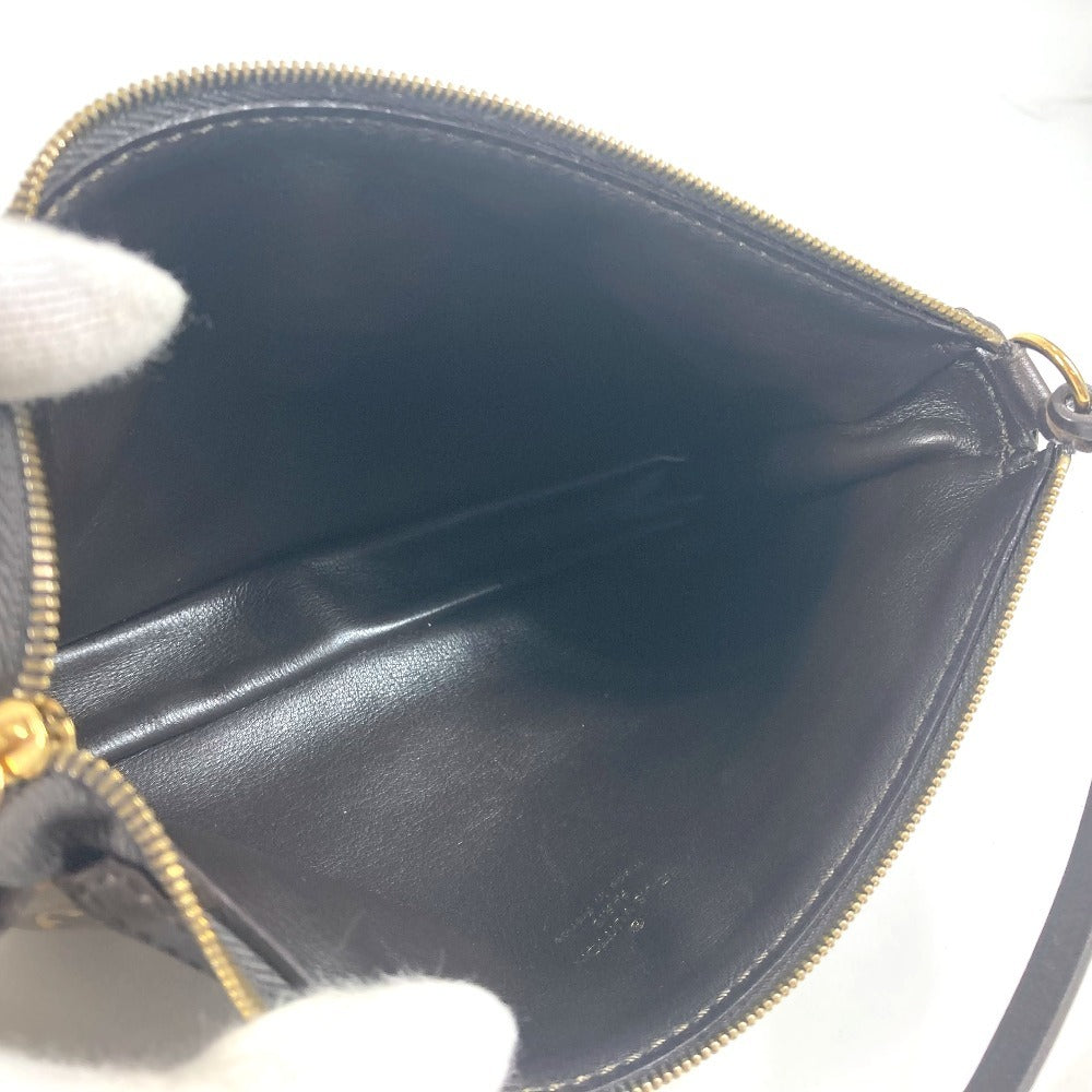 LOUIS VUITTON Shoulder Bag M95162 Plastics, Leather Brown Monogram charm Pochette Accessoires Women Used Authentic