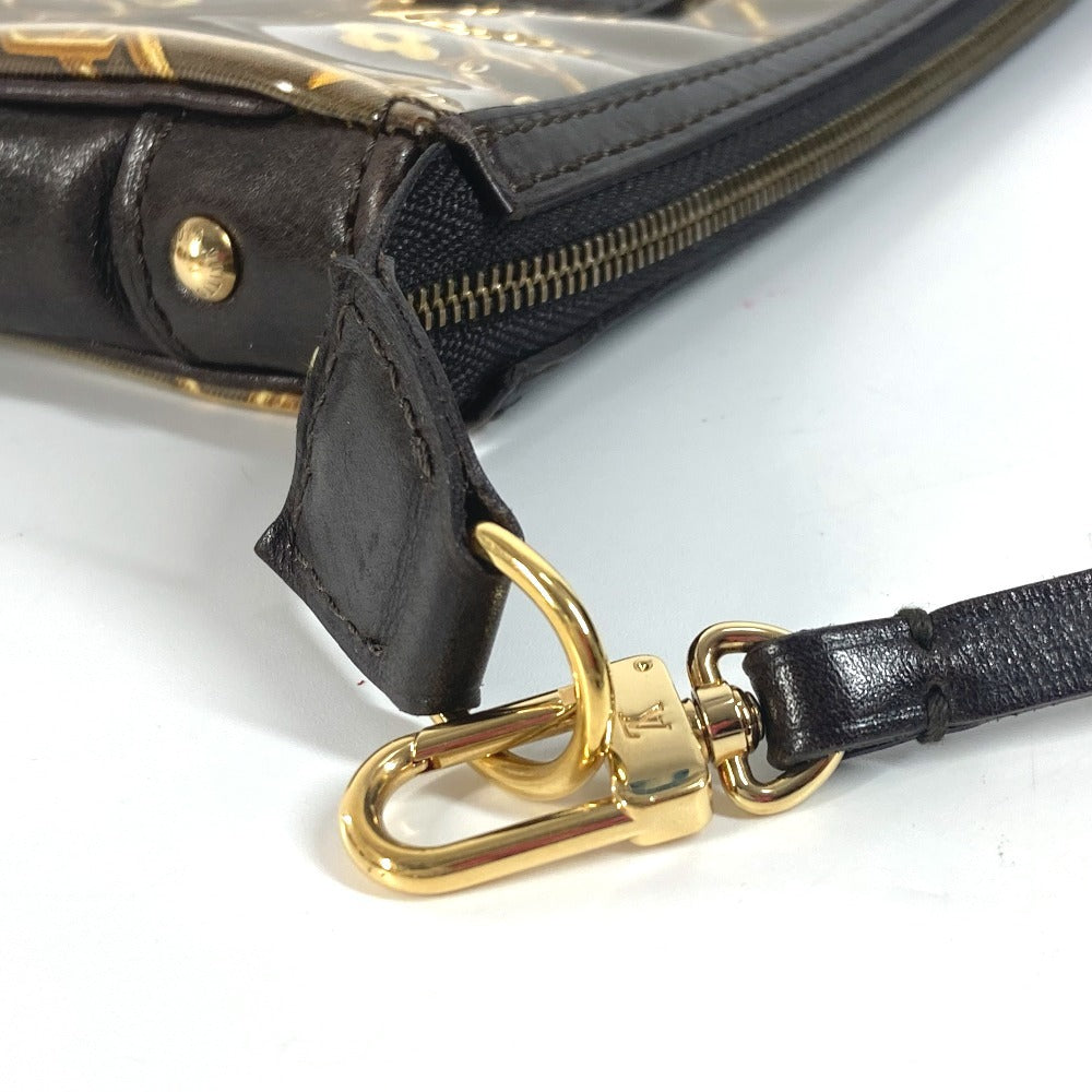 LOUIS VUITTON Shoulder Bag M95162 Plastics, Leather Brown Monogram charm Pochette Accessoires Women Used Authentic