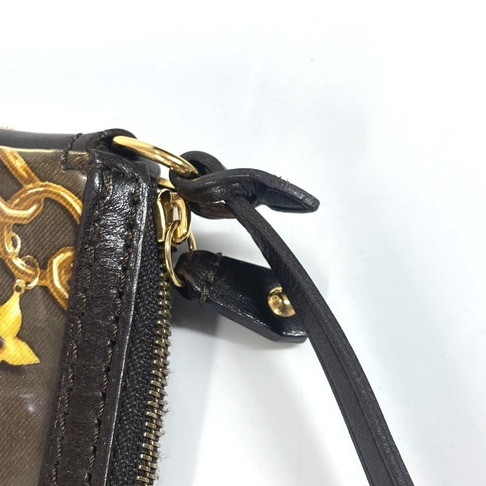 LOUIS VUITTON Shoulder Bag M95162 Plastics, Leather Brown Monogram charm Pochette Accessoires Women Used Authentic